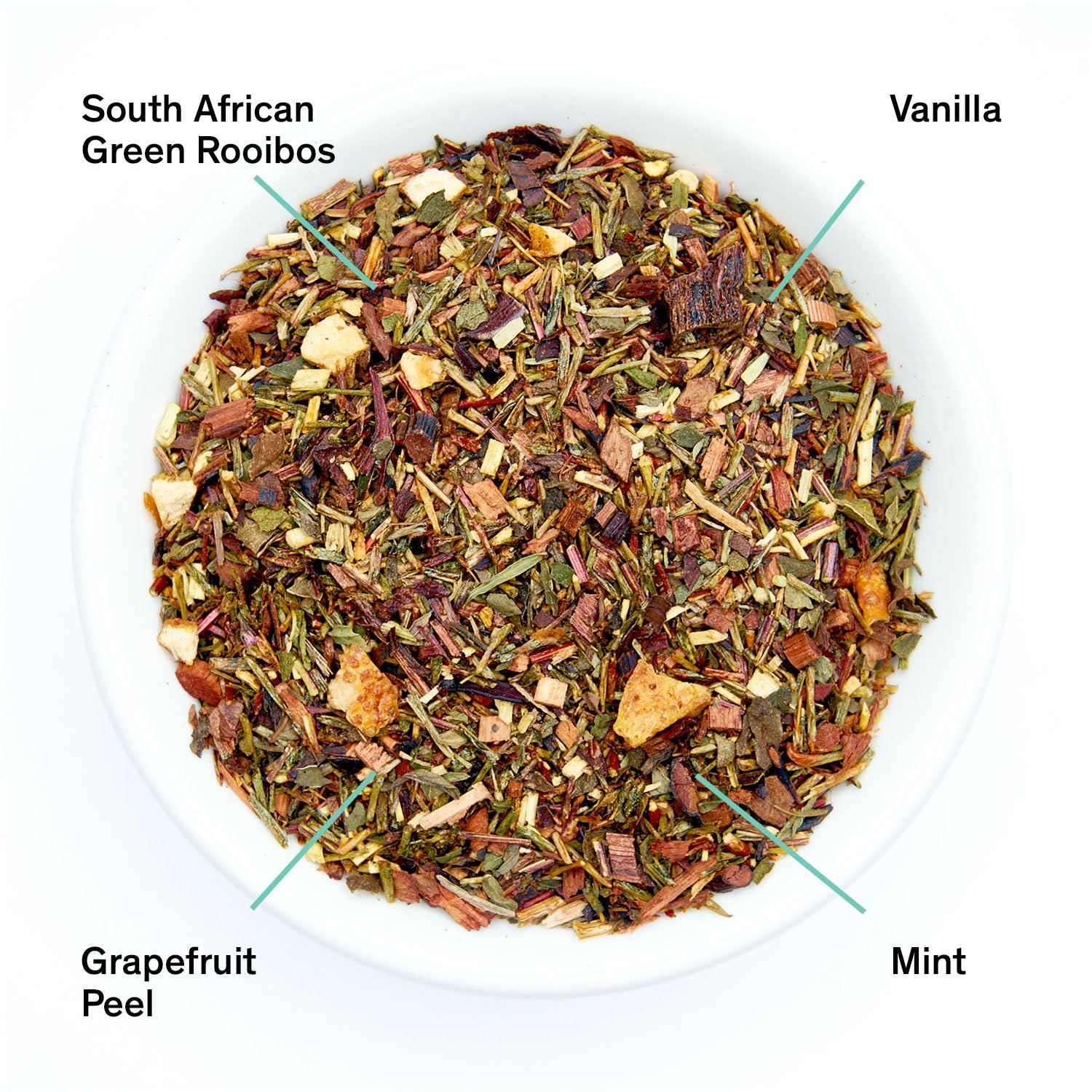 Cocteau vanilla grapefruit mint rooibos caffeine-free tea August Uncommon Made Brave