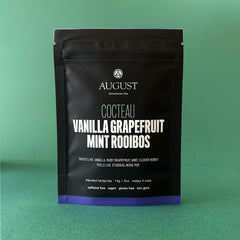 Brewed Cocteau vanilla grapefruit mint tea iced