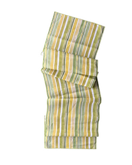 Lagos Stripe table runner in European linen made in Portugal for Made Brave