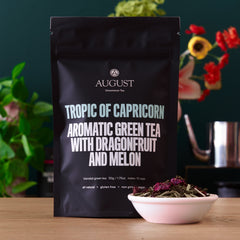Tropic of Capricorn loose leaf sencha green tea with melon and eucalyptus