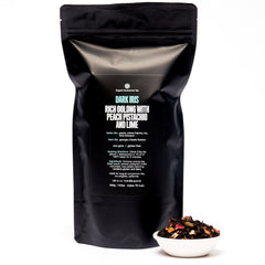 Dark Iris floral peach oolong tea hostess gift Made Brave
