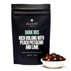 Peach pistachio oolong tea beautiful hot or iced August Uncommon