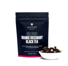 Gold Rush dessert black tea with candied orange and rosemary Made Brave