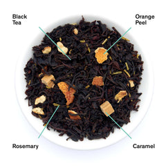 Gold Rush orange rosemary caramel black tea by August Uncommon at Made Brave