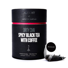 Dirty chai spiced black tea with coffee 15 tea bags August Uncommon Made Brave