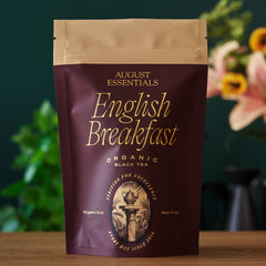 Essentials English Breakfast strong organic black tea August Uncommon Made Brave