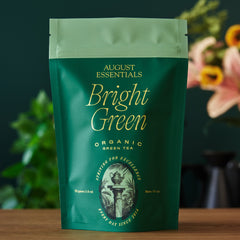 Essentials Bright Green organic Japanese kukicha green tea August Uncommon Made Brave