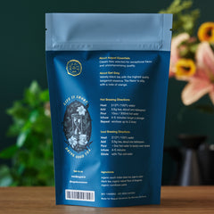Earl Grey black tea leaves with cornflower petals