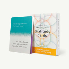 Gratitude Cards deck of 52 with five prompt categories from Holstee for Made Brave