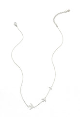 Sparrow Silver Necklace three birds stainless steel Starfish Project Made Brave