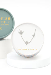 Sparrow Necklace in Starfish Project signature gift box with hand-signed card