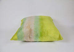 Made Brave Sunset Velvet pillow styled on a sofa