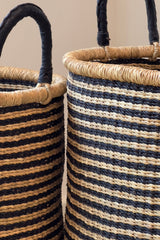 Made Brave large hamper styled in a bedroom corner