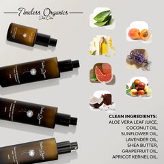 Timeless Organics anti-aging kit four step skincare routine for visible renewal