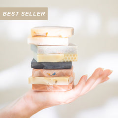 Handmade tallow and goat milk soap bar with organic essential oils Made Brave