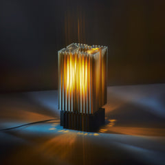 Brut Lamp Carlo Scarpa influenced architectural lamp Wooj Made Brave