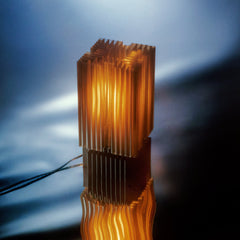 Brut Lamp industrial texture aluminum extrusion inspired detail Made Brave