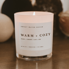 Fall candle orange peel cinnamon ginger clove pine scent