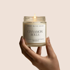Cinnamon Rolls candle lit warm cinnamon vanilla bakery cozy home fragrance