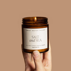 Salt and Sea candle fragrance notes sea salt citrus amber