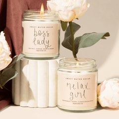 Boss Lady candle sea salt jasmine wood cream spa fragrance notes