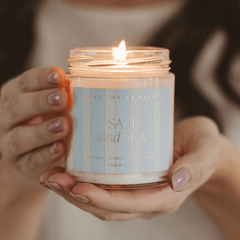 Salt and Sea candle fragrance notes sea salt citrus musk amber