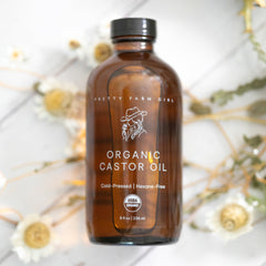 Pure organic cold-pressed hexane-free castor oil for hair lashes brows skin Made Brave