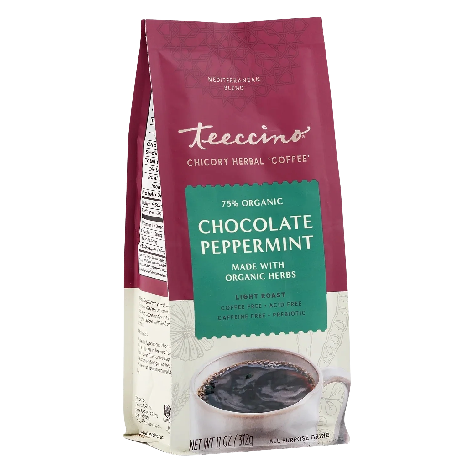 Chocolate Peppermint Chicory Herbal Coffee bag from Made Brave
