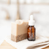 Natural tallow skincare routine products — face cream soap bar and serum