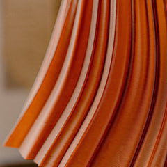 Pleat Lamp recycled post-industrial polyethylene 3D printed lamp Made Brave