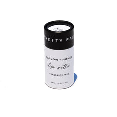 Tallow and honey lip butter with beeswax and olive oil natural ingredients