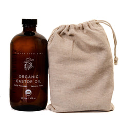 Castor oil pack kit organic castor oil and cotton wrap bundle Made Brave