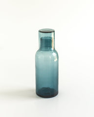Handblown Hammered Glass Carafe recycled glass Made Brave