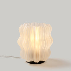 Mini Wavy Lamp by Wooj sculptural 3D-printed table lamp Made Brave