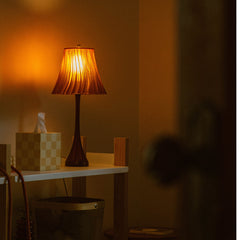 Pleat Lamp pleated skirt inspired soft diffused light Made Brave