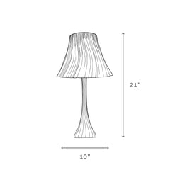 Pleat Lamp airy refined table lamp warm glow Wooj Made Brave