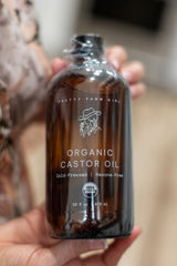Pure organic cold-pressed hexane-free castor oil for hair lashes brows skin Made Brave