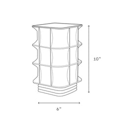 Scaffold Lamp convex base sculptural silhouette Wooj Design Made Brave