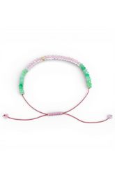 The Energy Project - Love, Amplified Bracelet - Rose Quartz, Chrysoprase, 14k Gold