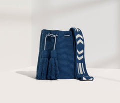 Jean Wayúu Mochila Crossbody Bag (Ocean Blue)