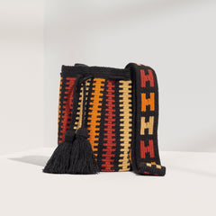 Maria Luisa Wayuu mochila crossbody bag hand crocheted in Colombia for Made Brave