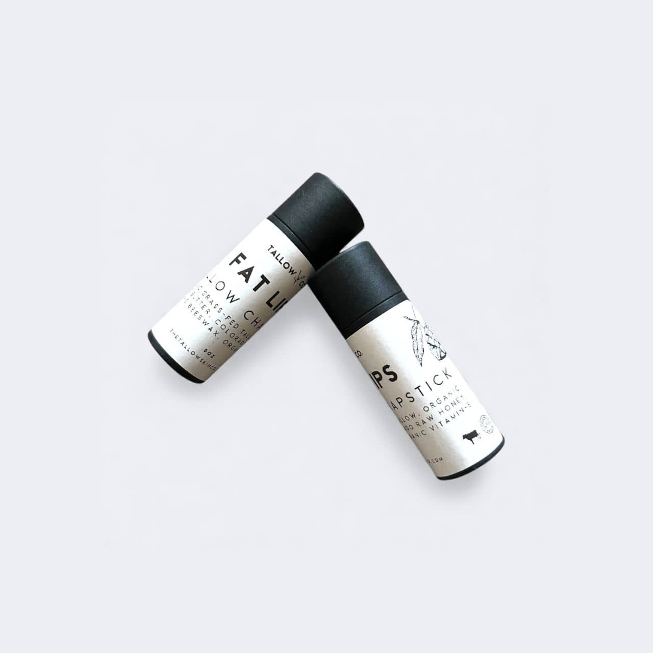 Fat Lips tallow lip balm grass-fed tallow and mango butter Made Brave