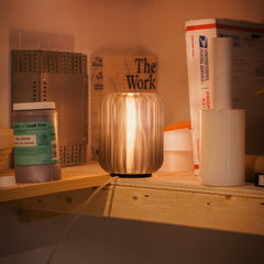 Mini Allium Lamp double layer shade detail Wooj Design Made Brave