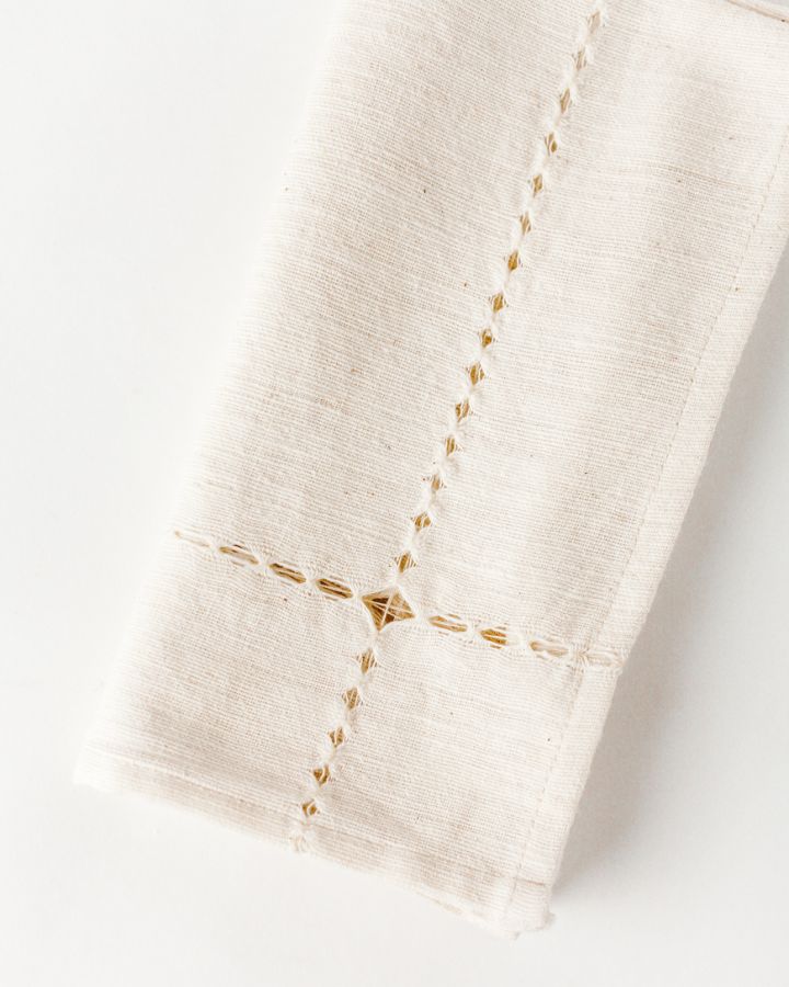 Pulled Cotton Napkins handwoven Ethiopian cotton Made Brave