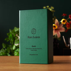 Rare Leaves Gold Darjeeling style organic black tea from Kathmandu Nepal