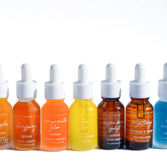 Daily Glow serum bundle four organic face serums in glass dropper bottles Made Brave
