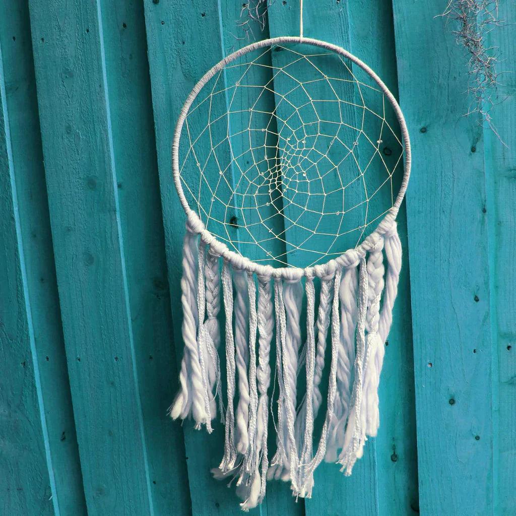Large Sun Dreamcatcher handwoven from natural cane in Nepal Made Brave