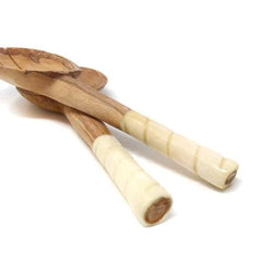 Olive Wood Salad Servers hand-carved in Kenya Made Brave