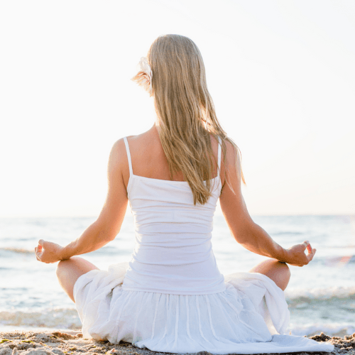 Woman taking a moment for self-care and intentional living — Made Brave blog