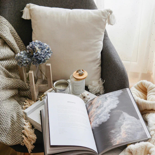 Peaceful home sanctuary with warm décor and natural textures — Made Brave blog